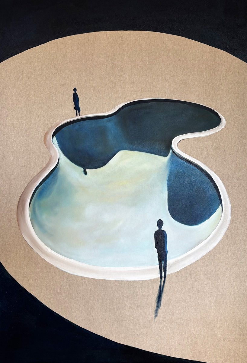 Surrealistic Oil Painting , The Task By Sofia Fresia, 31 X 47, Artwork For Sale On Artfinder