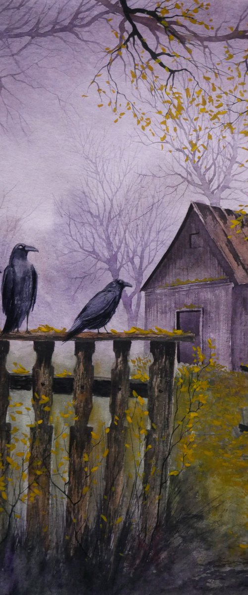 Near the abandoned house by Eugene Gorbachenko