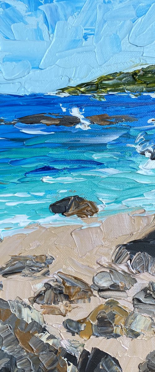 Beach and rocks by Guzaliya Xavier