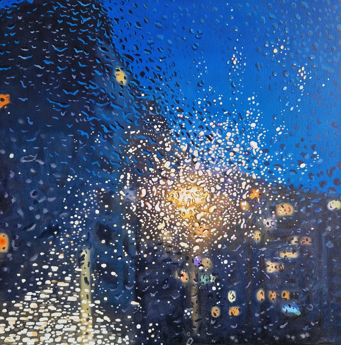 Rainy Day 7 By Ulla Kutter, 20 X 20, Artwork For Sale On Artfinder