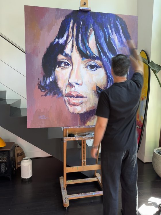 STILL IN MOTION ACRYLIC ON CANVAS 150x150cm