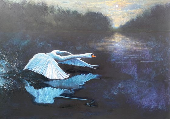 The Swan and the Flower Moon