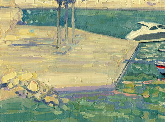 Midday at the port of Turunc