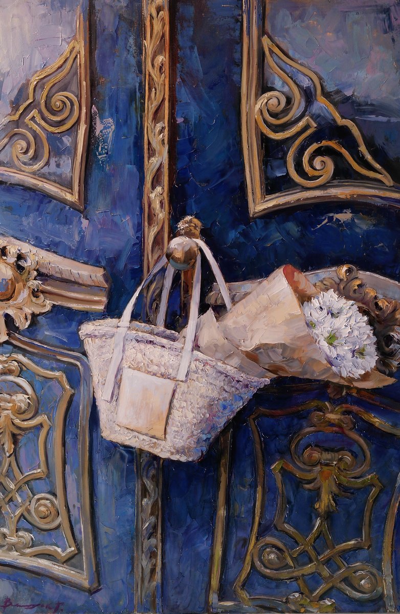 Impressionistic Botanical Oil Painting By Gennady Vylusk, 16 X 24, Surprise, Original Artwork