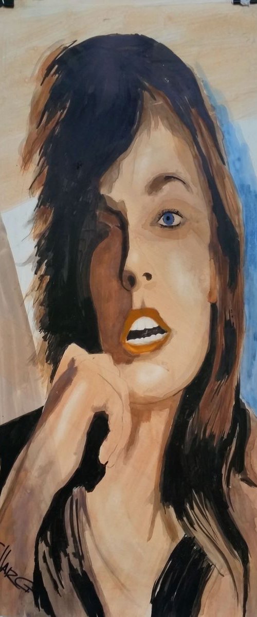 OLIVIA 17" X 34" by Joe McHarg