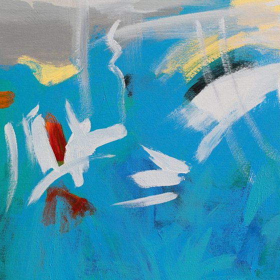 Abstract Motive. Turquoise Fragrance.