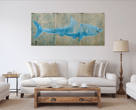 Shark. (triptych)