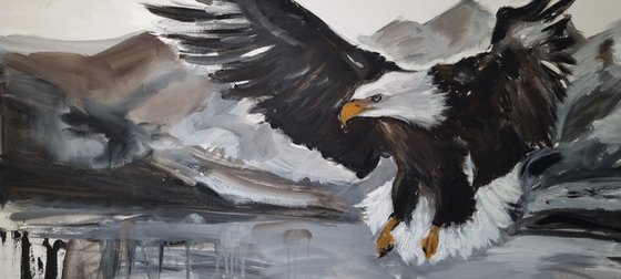 Watch out! Eagle painting