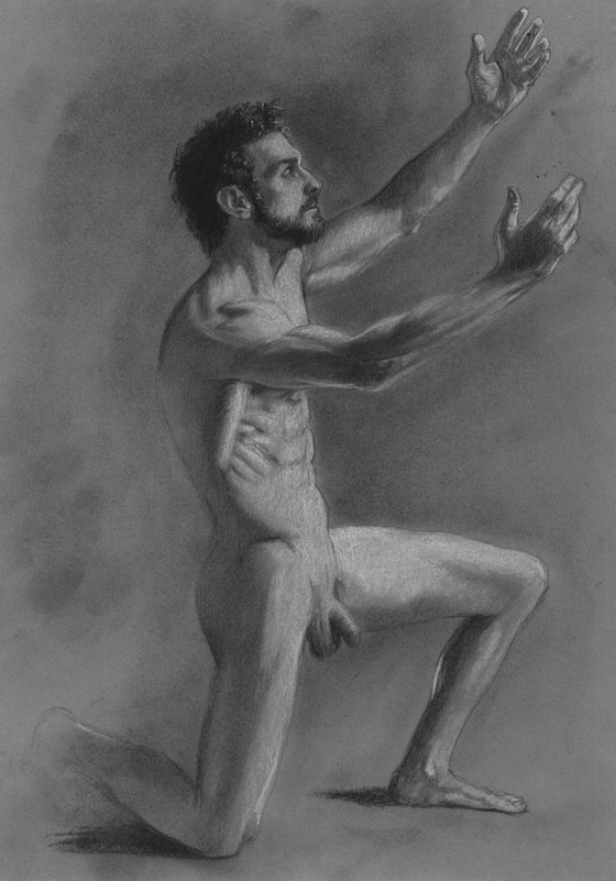 Male Nude Figure Drawing