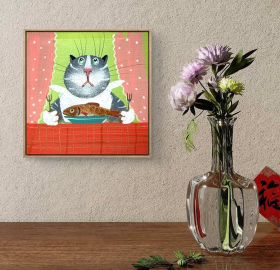 Dinner Time, series of “Three Cat Stories”