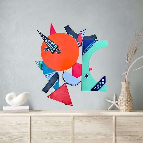 65x60cm, "Unity 4"  geometric wall decor