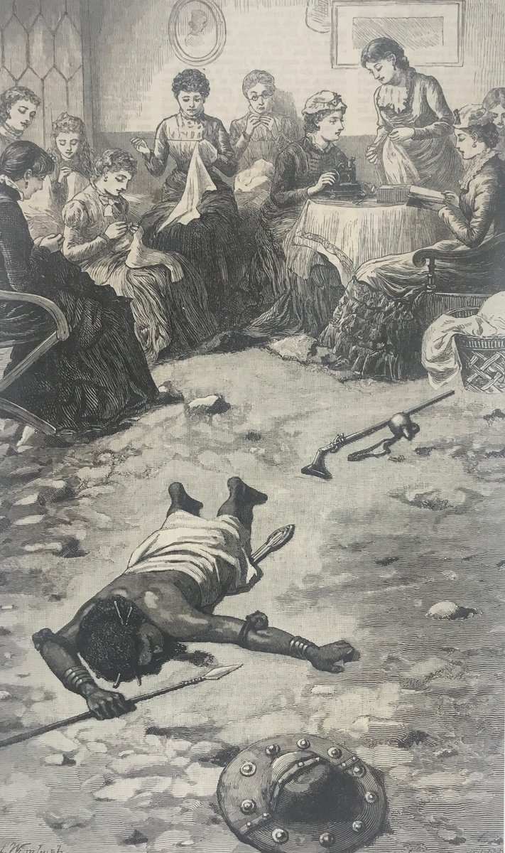 At the sewing circle by Tudor Evans