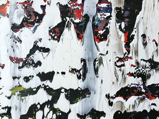 White Love - XL LARGE,  ABSTRACT ART – EXPRESSIONS OF ENERGY AND LIGHT. READY TO HANG!