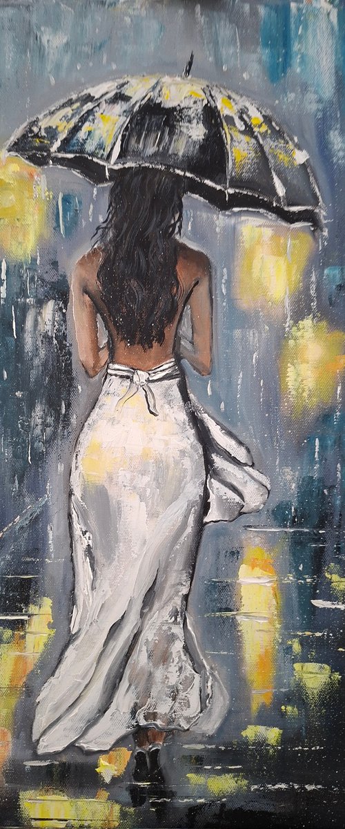 Rainy Night Glow by Nataliia Plakhotnyk
