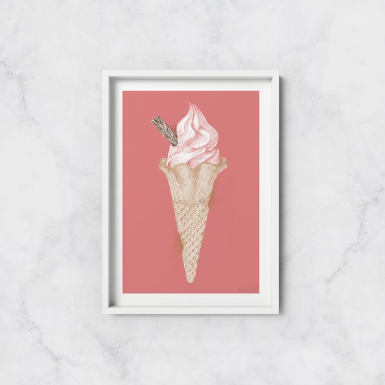 99p - Ice cream Illustration