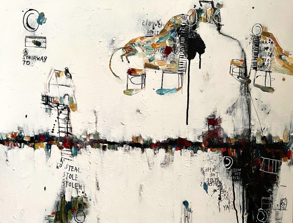 The Levee By Kiro, 35 X 28, Artwork For Sale On Artfinder