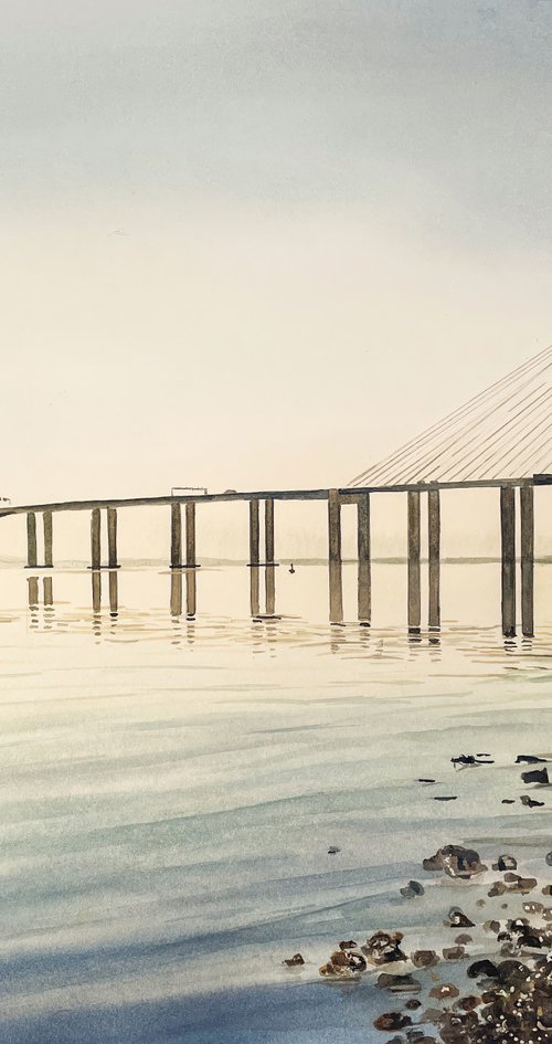 Vasco da Gama Lisbon Bridge by Irina Kurganskaya