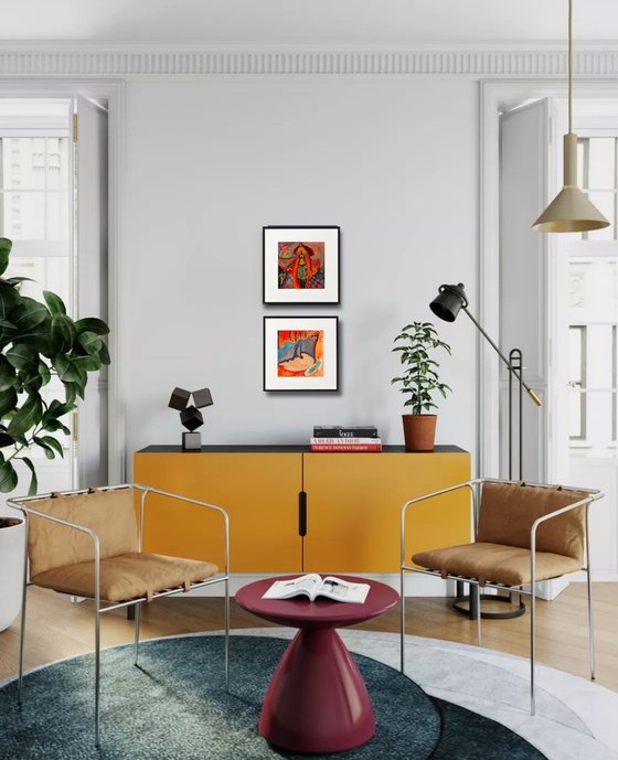 Connecting to the future. Diptych