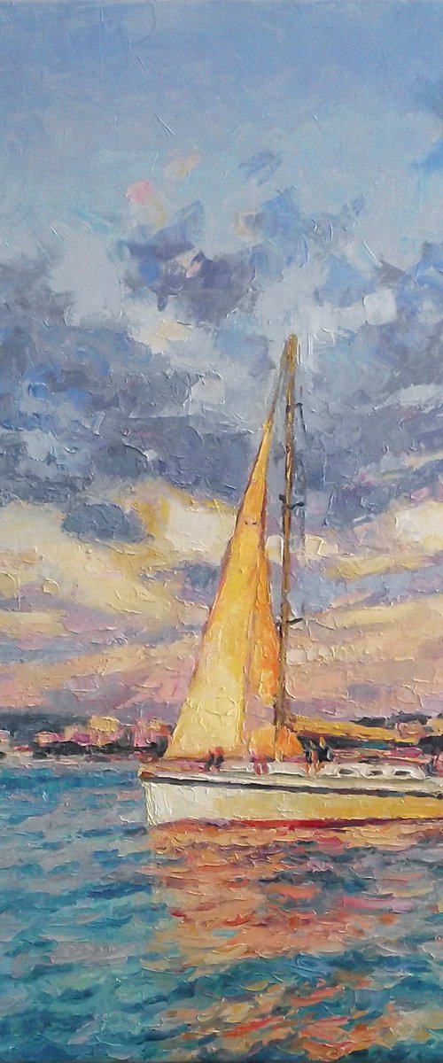 Sailing ship by Vachagan Manukyan
