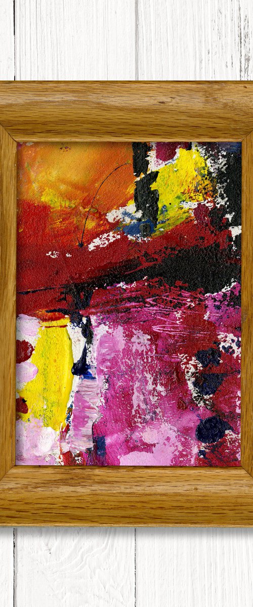 An Abstract Dance 2 - Framed Abstract Painting by Kathy Morton Stanion by Kathy Morton Stanion