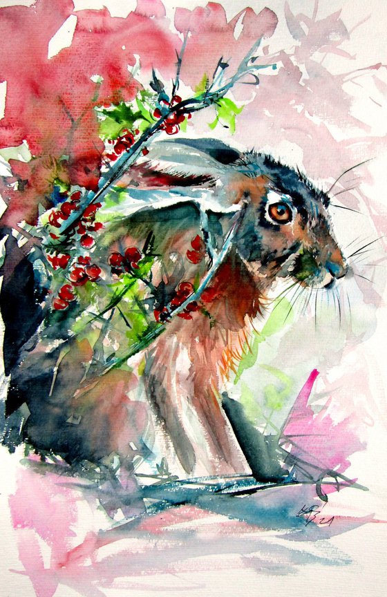 Rabbit in the grass II