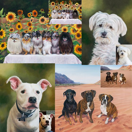Custom pet portrait from picture