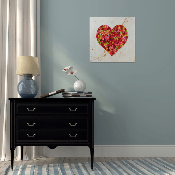 "Heart" Abstract Painting