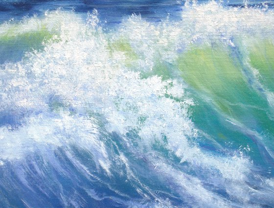 Blue sea waves