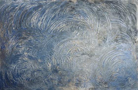 Blue waves 80x120x2 cm