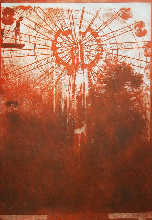 Red Displacement. by Matthew Benington