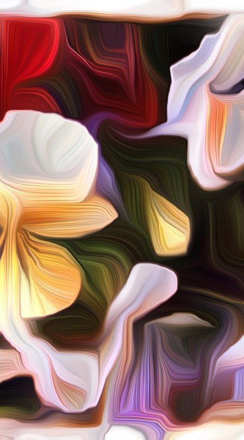 Pansy - an abstract photo-impressionist artwork by Tony Roberts