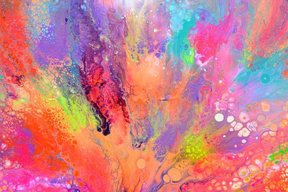 Flowing Energy 61 - Large Colorful Abstract