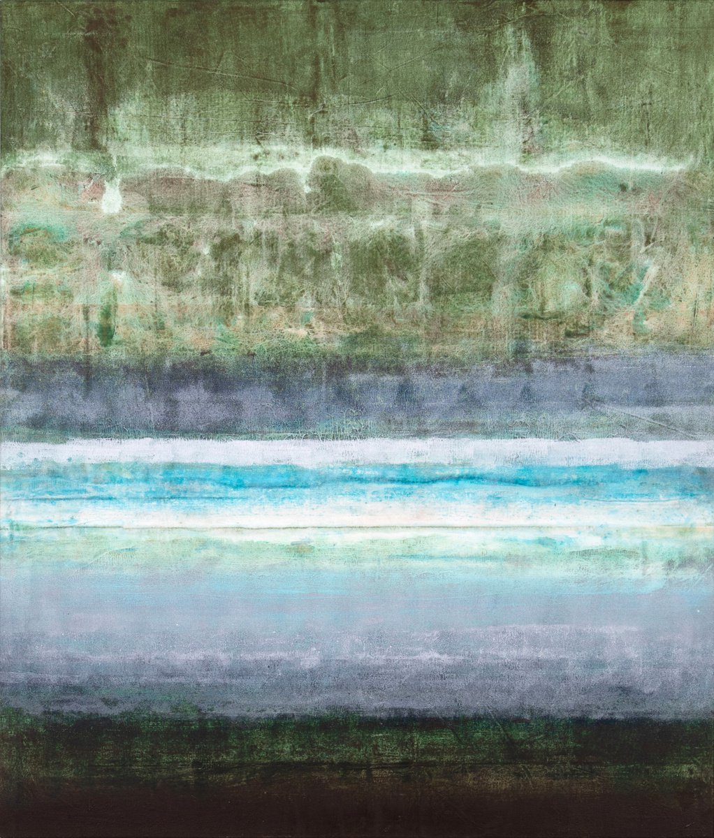 Abstract Acrylic Painting By Rokas Berziunas, 47 X 55", No. 22-23 (120 X 140 Cm ), Original Artwork