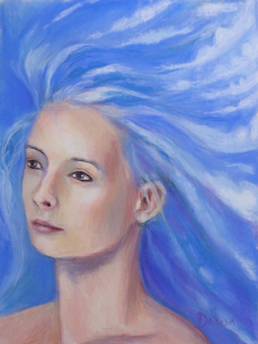 Head in the Clouds (Sky Medusa) by Dawn Rodger by Dawn Rodger