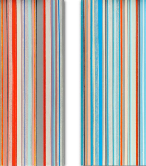 Diptych (lines 11) by Susana Sancho Beltrán