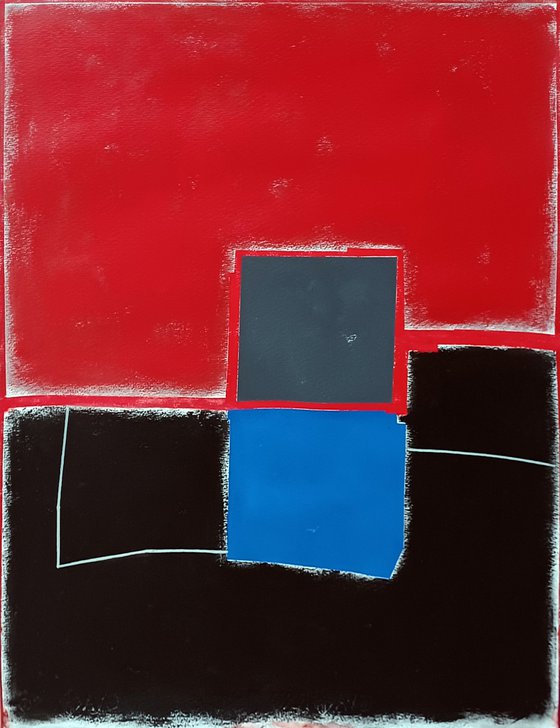 Red and black composition