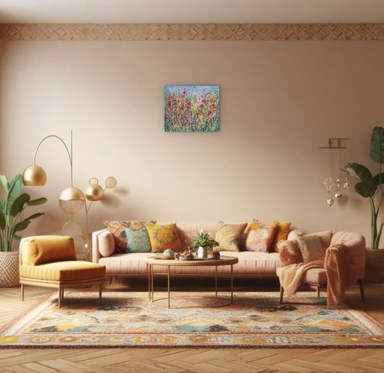 Pollocks Meadow Bloom Original Art