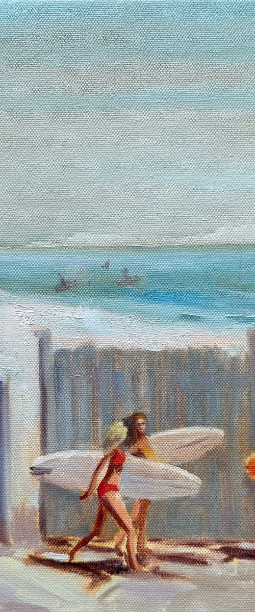 Surfers by Anna Bogushevskaya