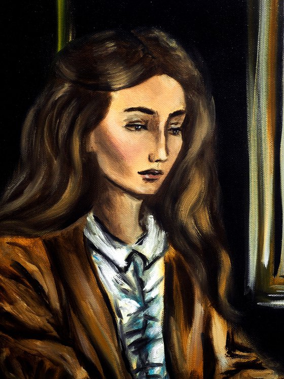 Woman at a Parisian Cafe III