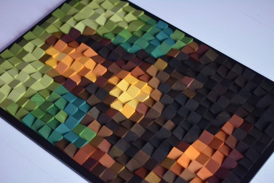 Wooden Art "Mona Lisa"