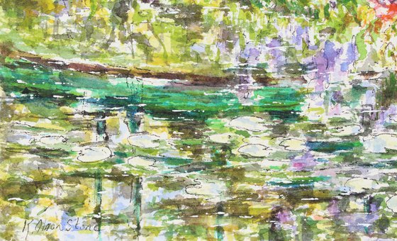 The Japanese Bridge At Monet's Garden