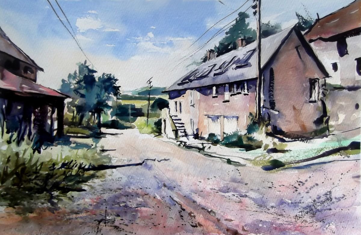 Country Farm by Anthony Barrow BA(Hons) Fine Art