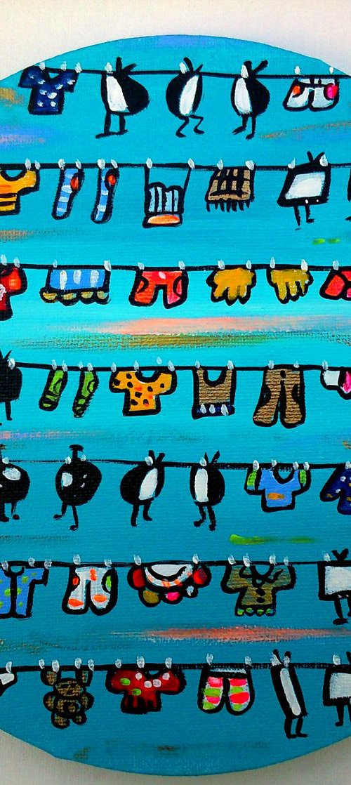Round Laundry Televisions by Maria Luisa  Azzini