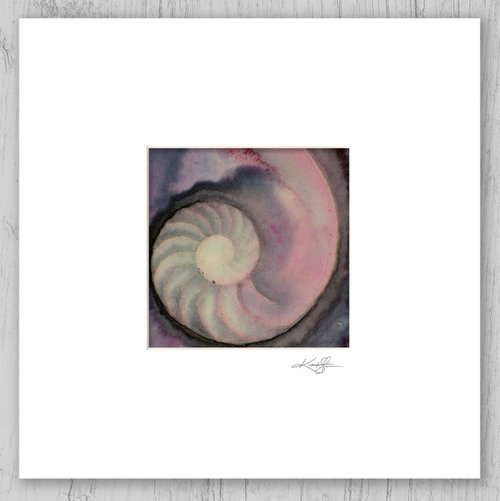 Nautilus Shell 2022-15 - Sea Shell Painting by Kathy Morton Stanion by Kathy Morton Stanion