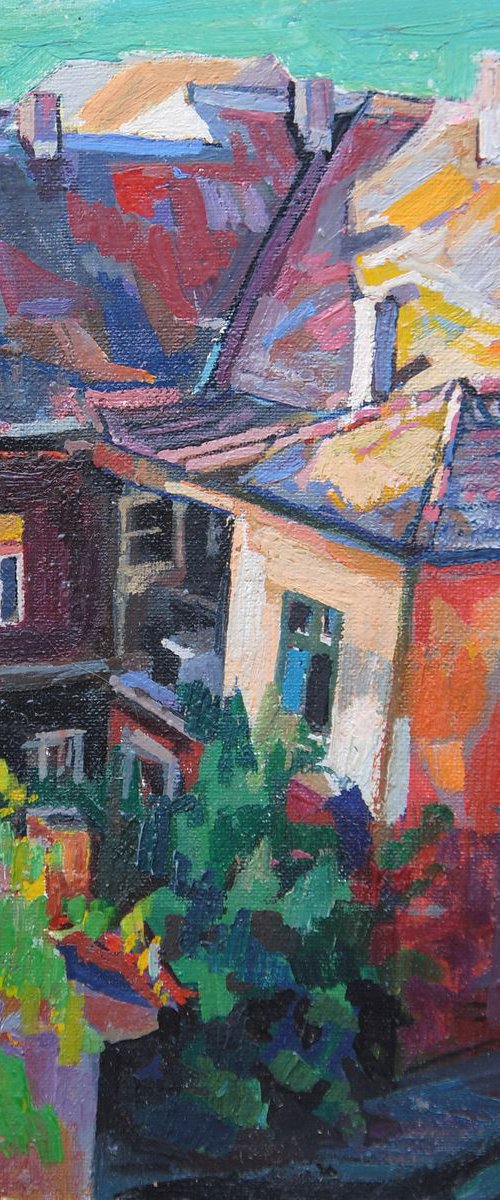 Cityscape / Summer yard by Maja Đokić Mihajlović