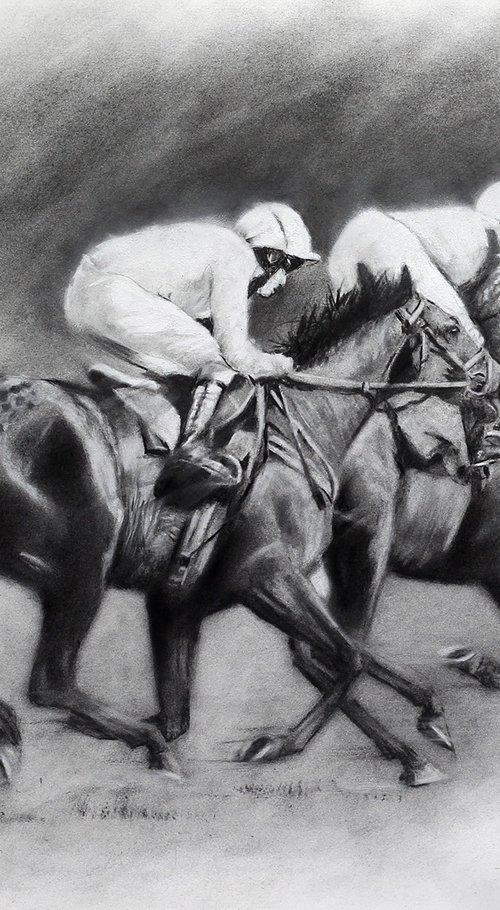 Horses Racing 1 by Brian Halton