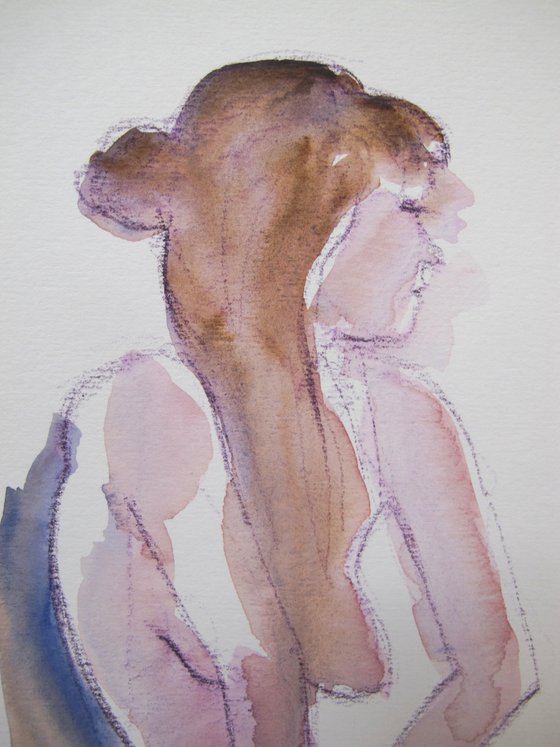 Standing female nude