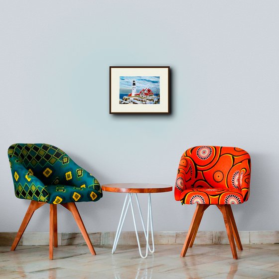 Red Roofs by the Sea