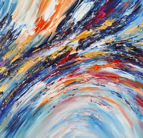 Slim: Blue Magenta Gold 4 by Peter Nottrott