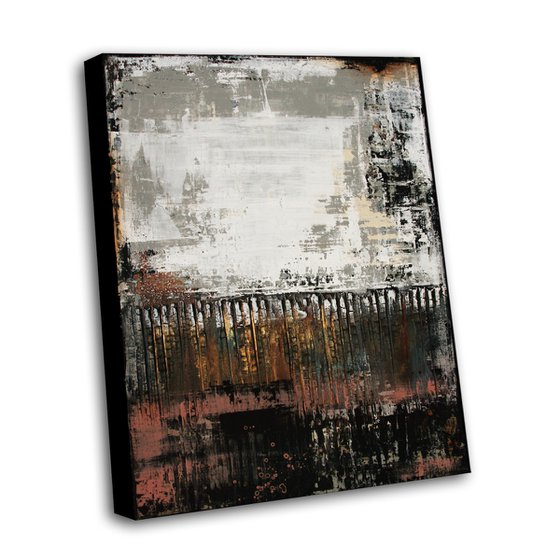 DARK WHISPERS - 60 x 80 CMS - ABSTRACT TEXTURED ARTWORK ON CANVAS